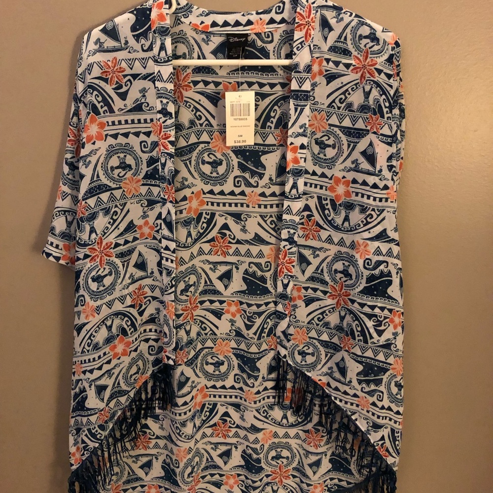 Disney Moana kimono - never worn new with tags!
